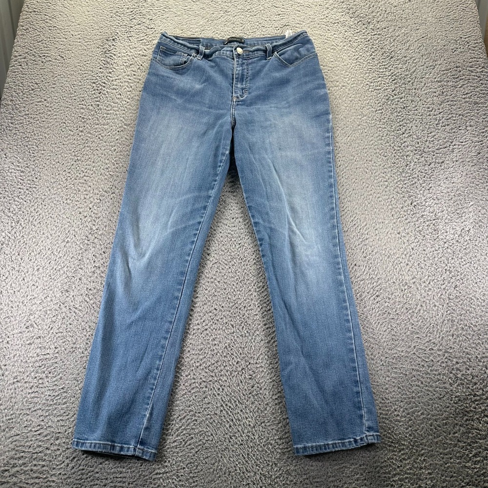 Lee 1889 Jeans Womens 31x31 Blue Denim Cotton Straight Stretch Classic Fit Faded